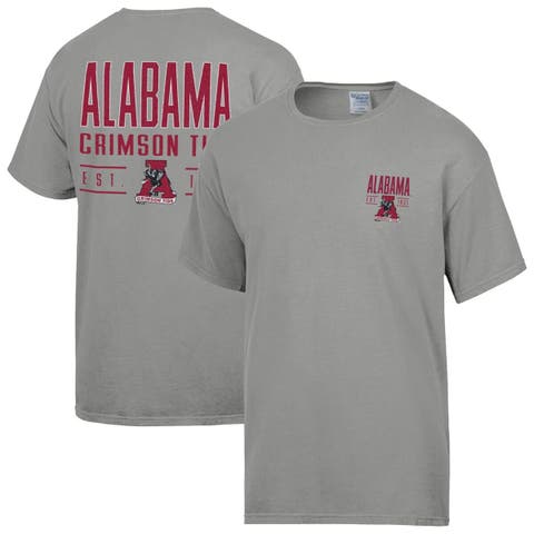 Men's ComfortWash  Gray Alabama Crimson Tide Big Name T-Shirt