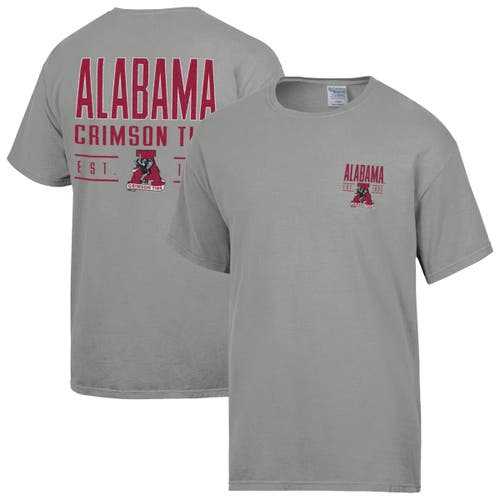 Comfortwash Men's Gray Alabama Crimson Tide Big Name T-shirt In Gray