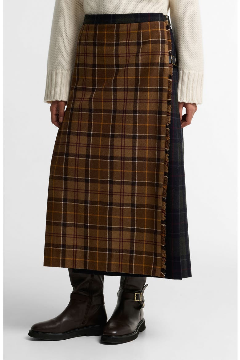 Hazelwood Plaid Midi Skirt, Main, color, MULTI