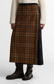 Barbour Hazelwood Plaid Midi Skirt