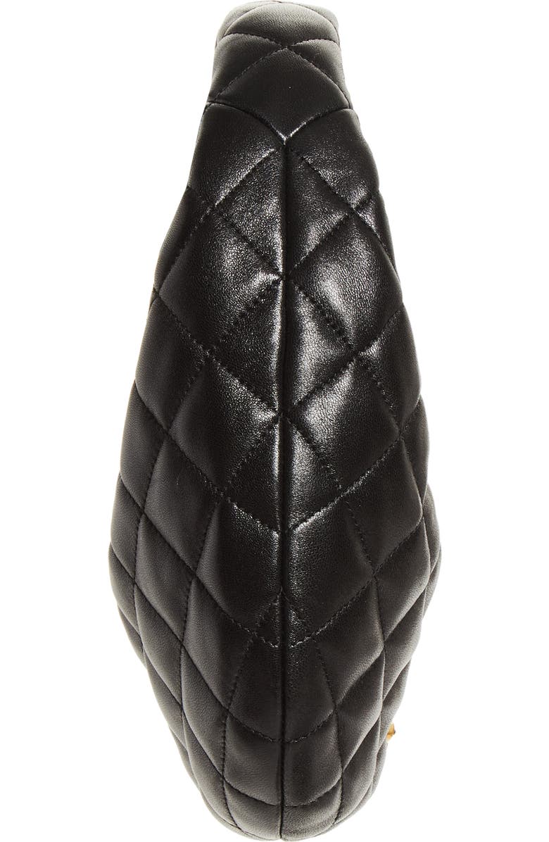 Saint Laurent Baby Icare Quilted Leather Hobo Bag, Alternate, color, Black