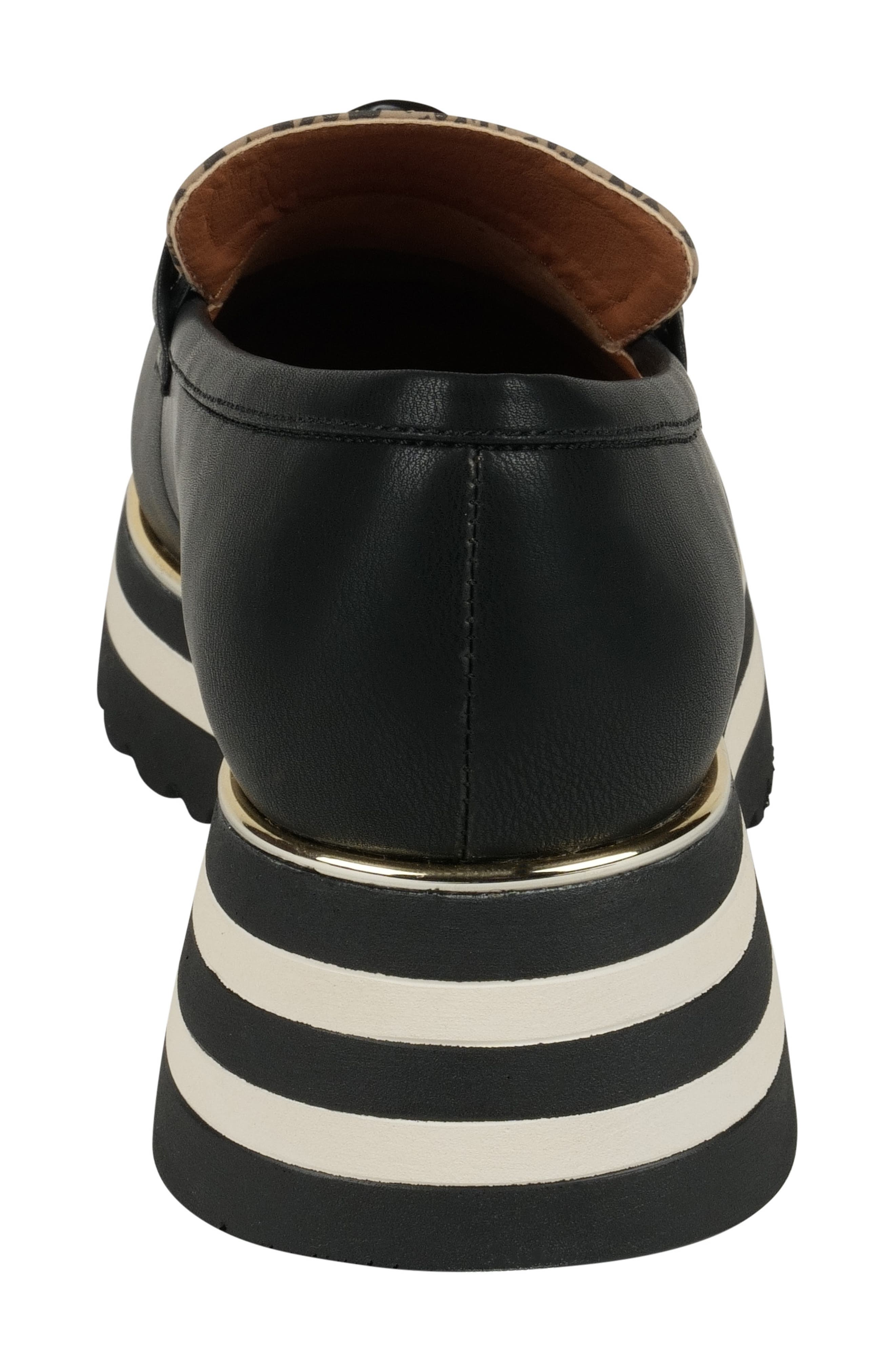 GOOD CHOICE NEW YORK Geneva Platform Loafer, Alternate, color, Black Leopard