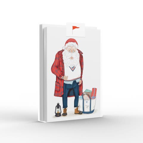Preppy Santa Greeting Card Pack Set