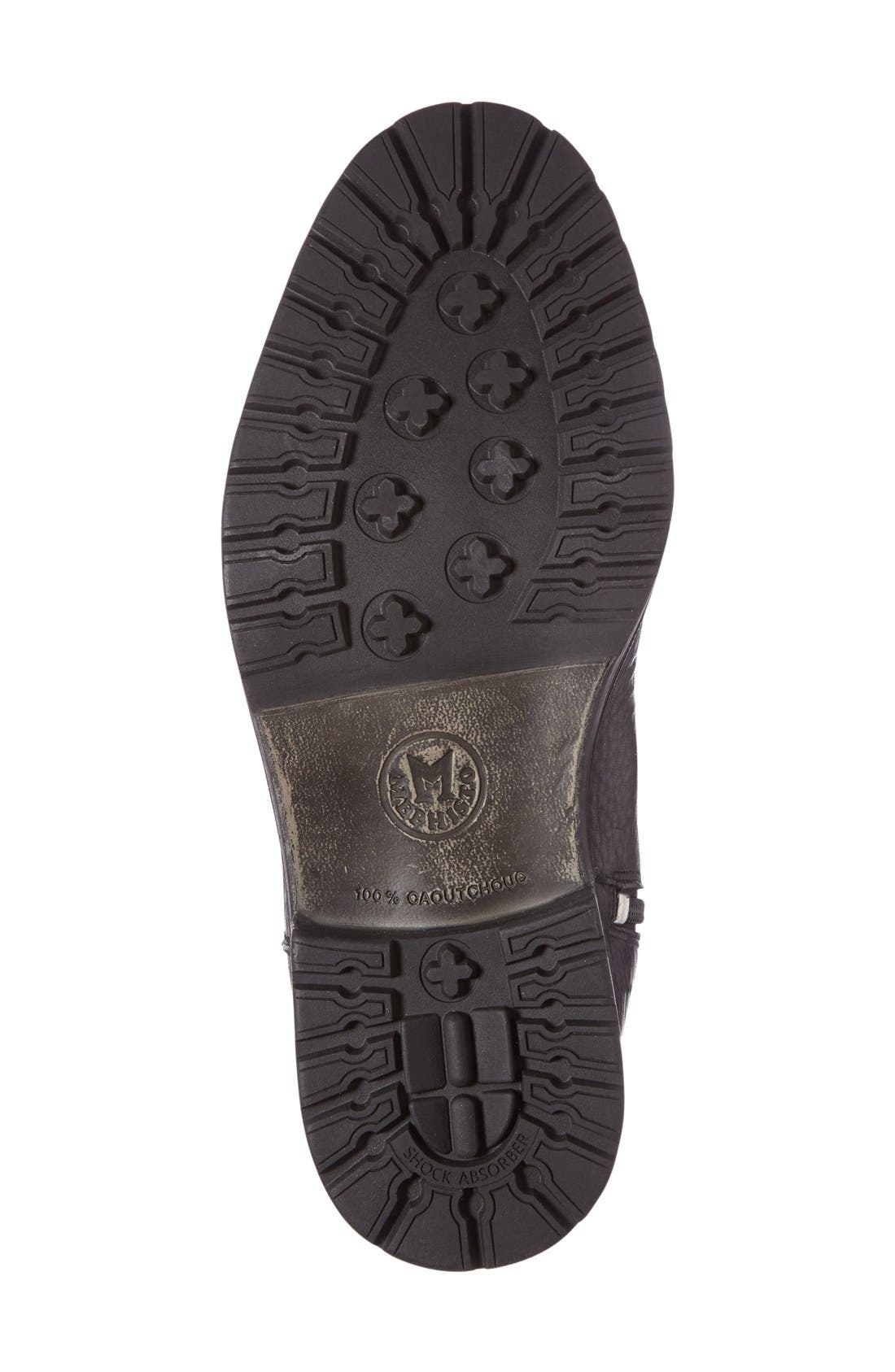 Mephisto Leonardo HydroProtect Waterproof Genuine Shearling Lined Boot, Alternate, color, Black Montana