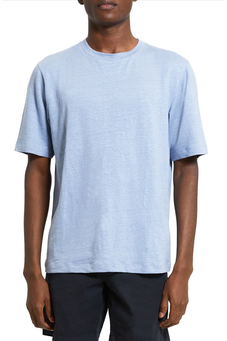 Ryder Flex Linen T-Shirt, Main, color, HERON - 0PW