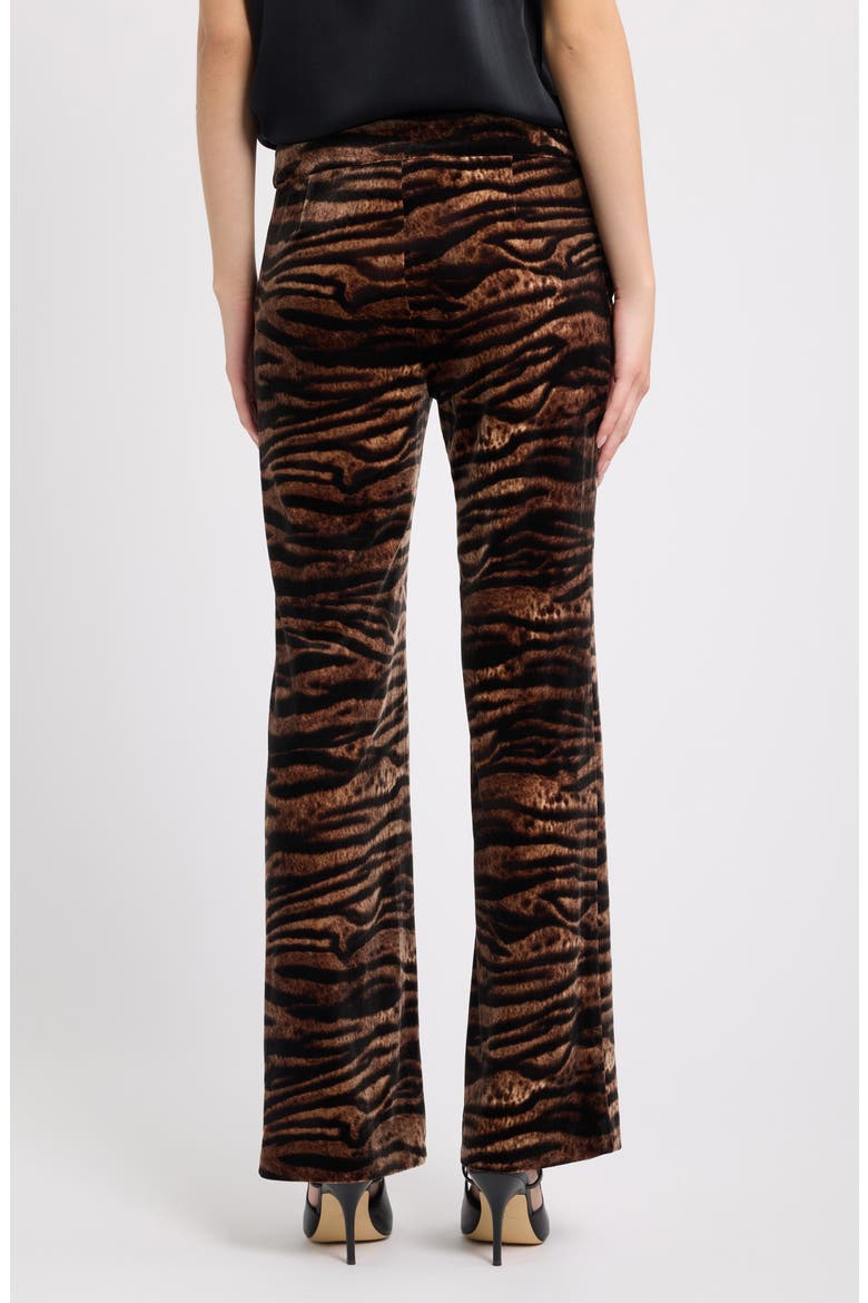 Print Flare Pants, Alternate, color, ANNE BLACK/ BROWN MULTI