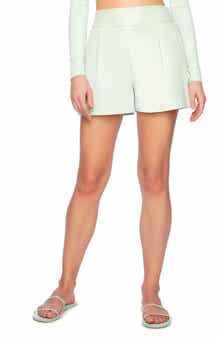 Susana Monaco Faux Leather Shorts