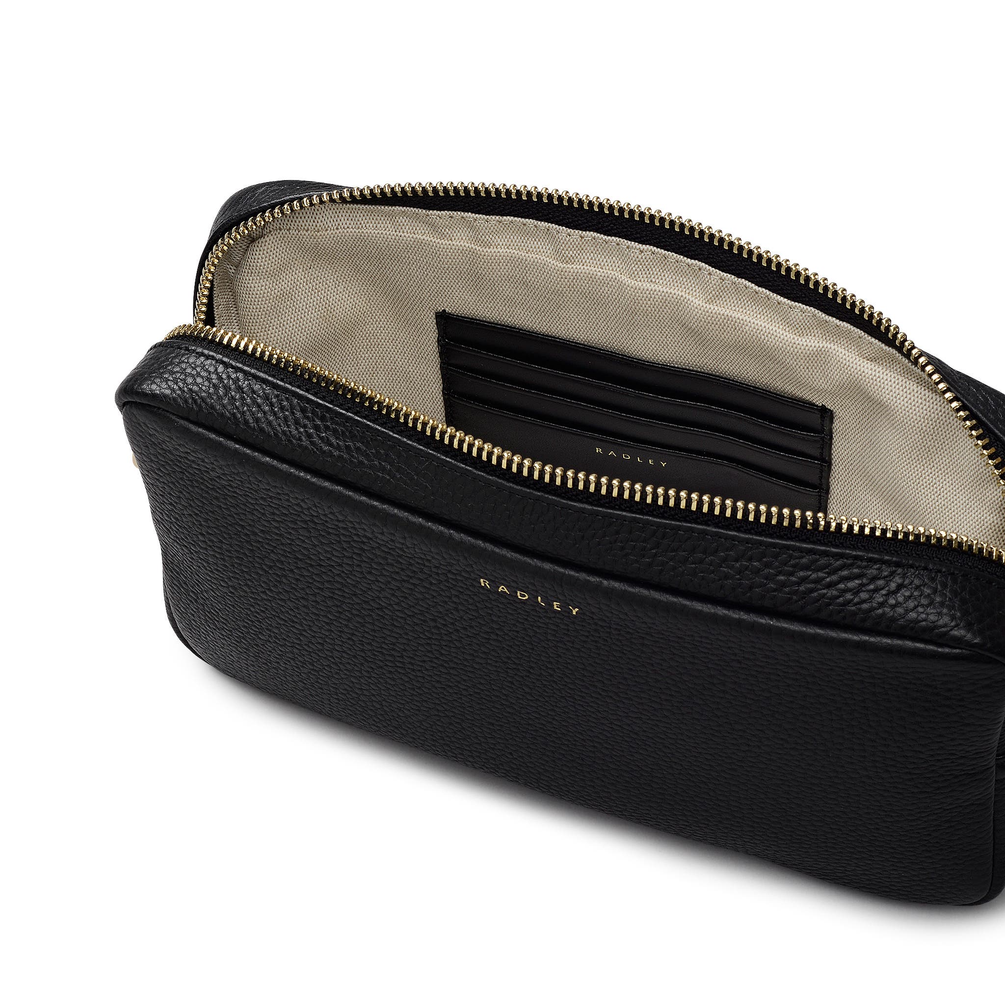 Radley Tavistock Mini Zip Around Crossbody Bag, Alternate, color, Black