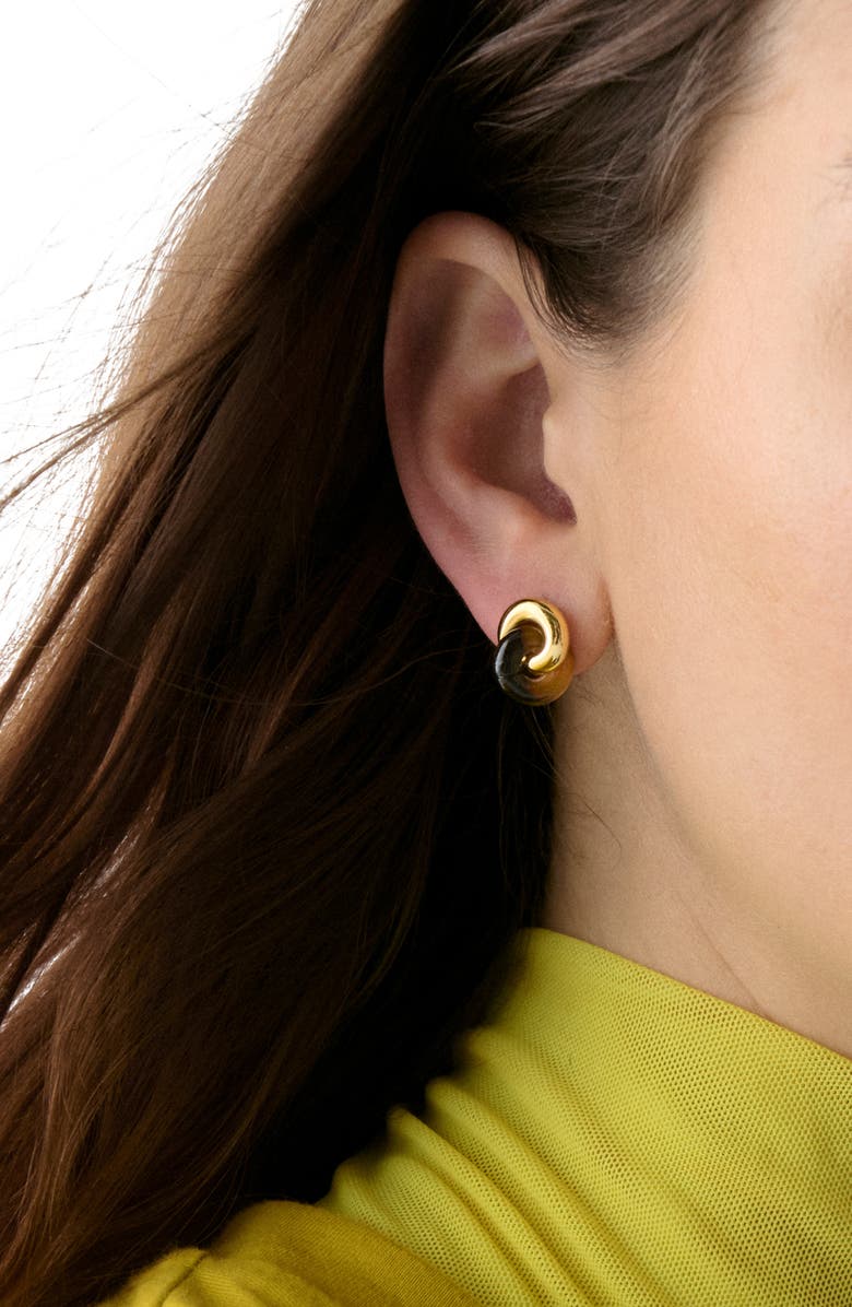 Kate Spade New York twisted stud earrings, Alternate, color, Tortoise