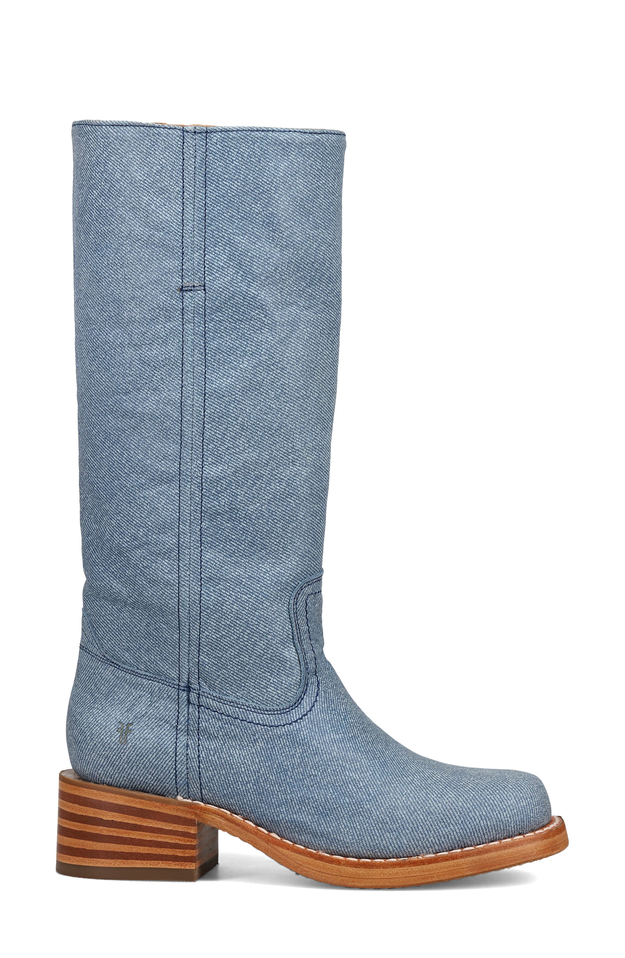 Campus Knee High Boot, Alternate, color, SKY BLUE