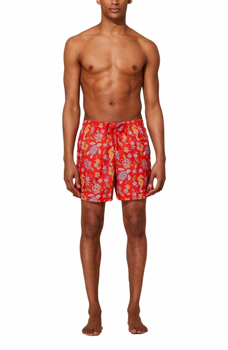 Vilebrequin Men's Mosaïque Swim Trunks, Main, color, 