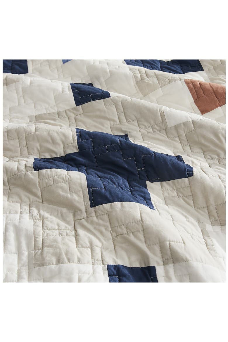 Meadow Summit Quilt & Shams Set, Alternate, color, TAN/ IVORY/ BLUE