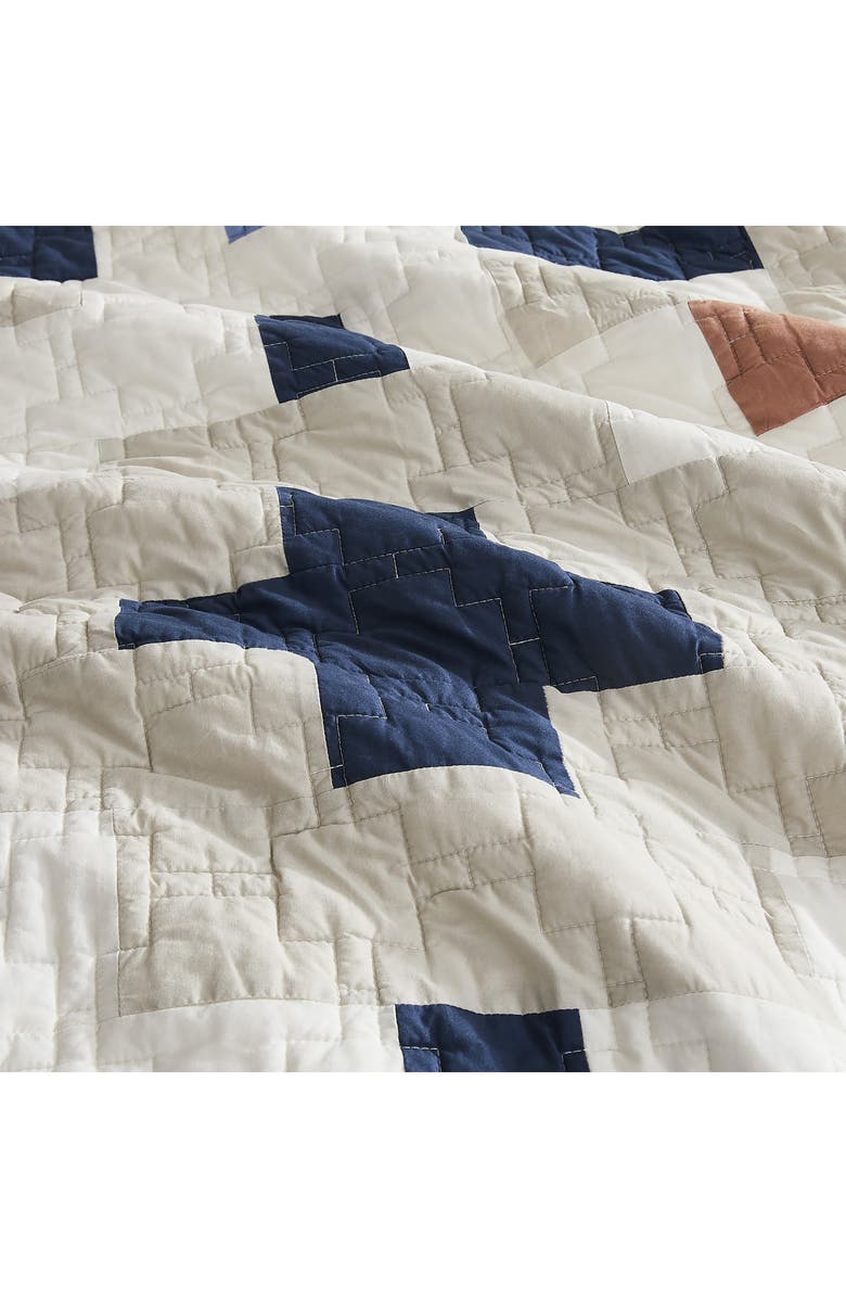 Pendleton Meadow Summit Quilt & Shams Set, Alternate, color, Tan/ Ivory/ Blue