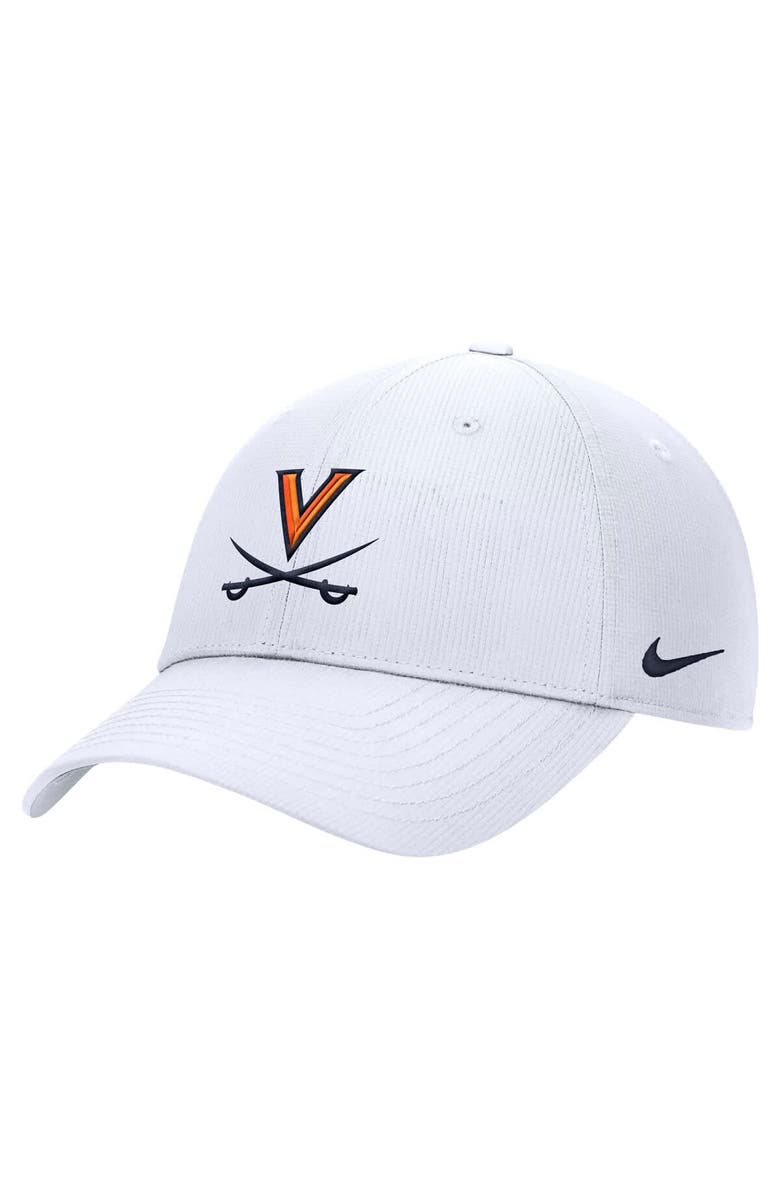 Nike Men's Nike  White Virginia Cavaliers 2025 On-Field Club Performance Adjustable Hat, Main, color, 