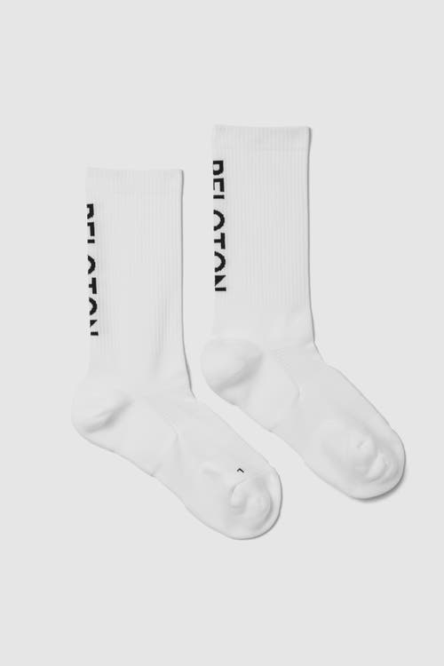 Peloton Performance Crew Sock In White