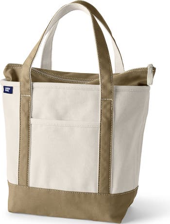 Lands' End Zip Top Canvas Tote Bag | Nordstrom