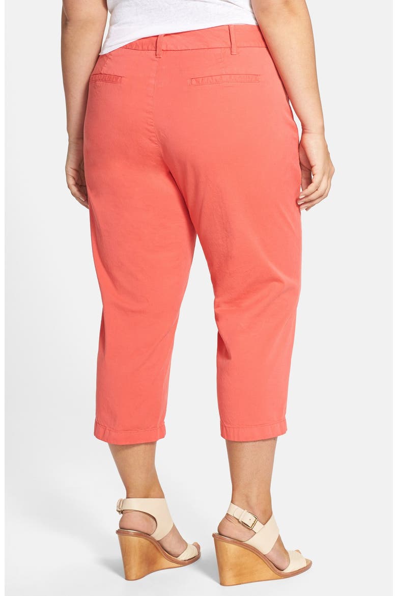 'Addison' Stretch Crop Pants, Alternate, color, CORAL SPICE