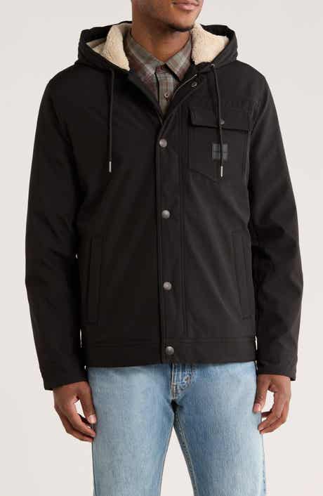 Lucky Brand Loki Workwear Soft Shell Faux Shearling Jacket