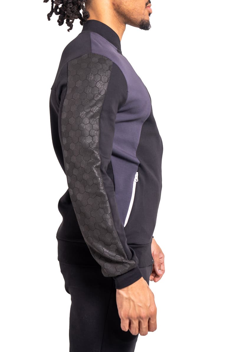 Maceoo Colorblock Zip-Up Jacket, Alternate, color, Grey