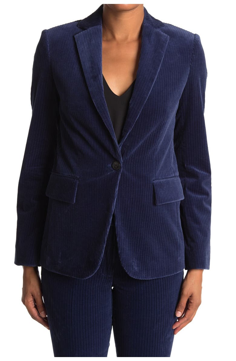 FRAME Classic Velvet Notch Lapel Blazer, Alternate, color,