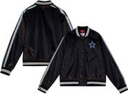 Mitchell & Ness Women's Mitchell & Ness Black Dallas Cowboys Raglan Satin Full-Snap Jacket