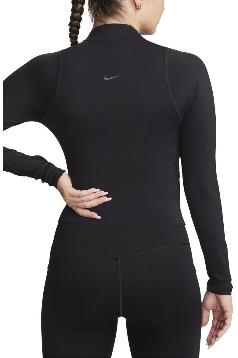 Zenvy Dri-FIT Long Sleeve Top, Alternate, color, BLACK