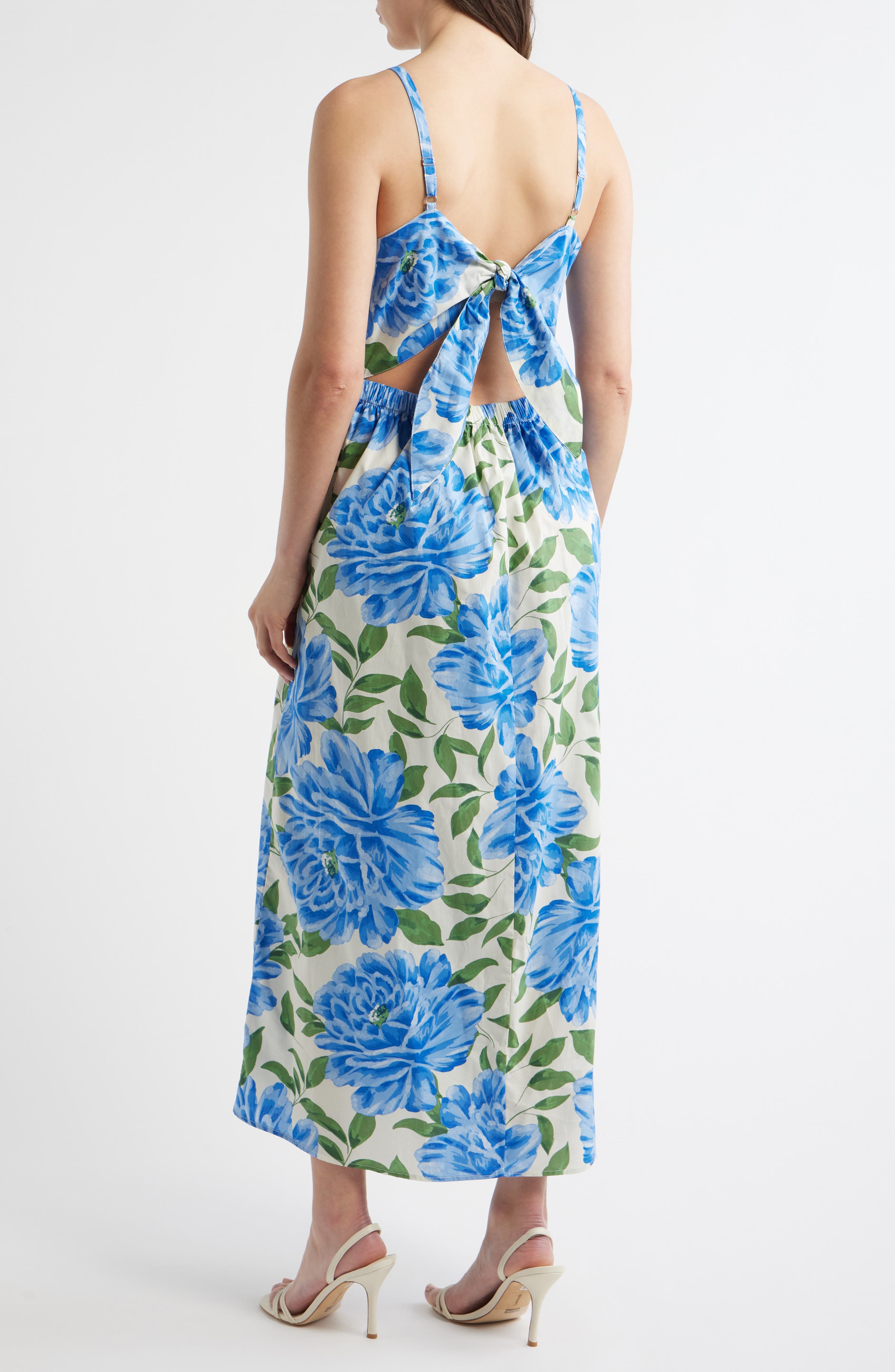 Floral Cotton Midi Dress - image 2