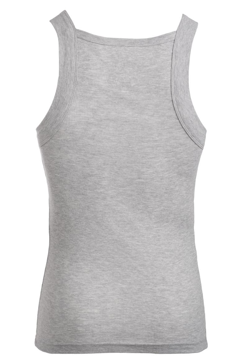 Pack of 4 Cotton Rib Tanks, Alternate, color, BLACK/BLACK/GRY HEATH/WHITE