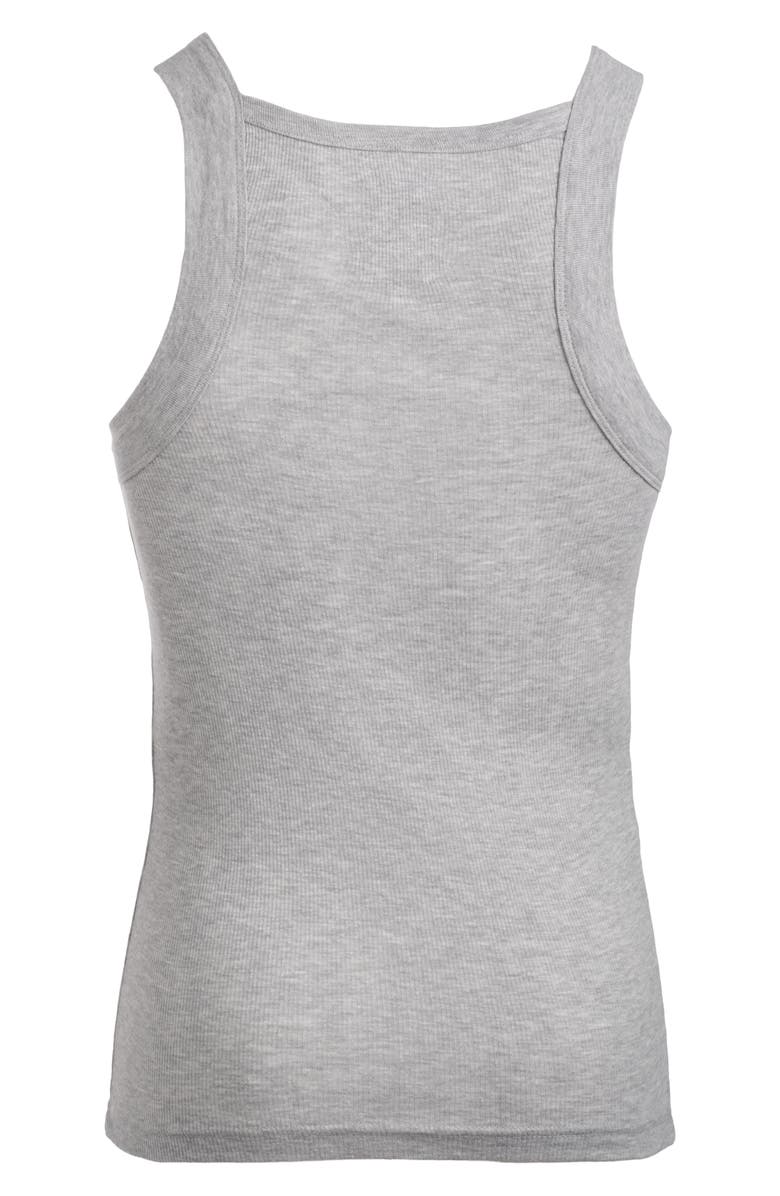 DKNY Pack of 4 Cotton Rib Tanks, Alternate, color, Black/Black/Gry Heath/White
