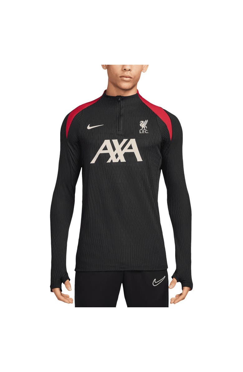 Nike Men's Nike Black Liverpool 2024/25 Advance Strike Drill Performance Quarter-Zip Top, Main, color, 