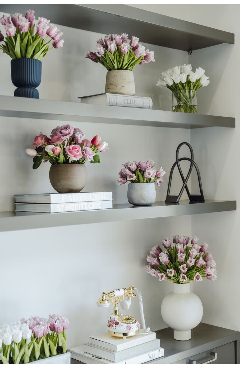 CocoBella Harlow RealTouch Rose and Tulip Arrangement, Alternate, color, 