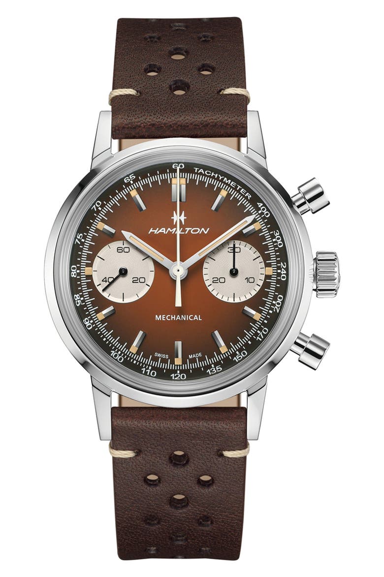American Classic Intra‑Matic Chronograph Watch Gift Set. 40mm, Alternate, color, RED