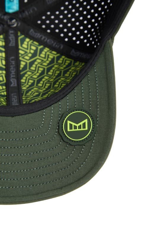 Melin A-game Icon Hydro Performance Snapback Hat In Kombu Green