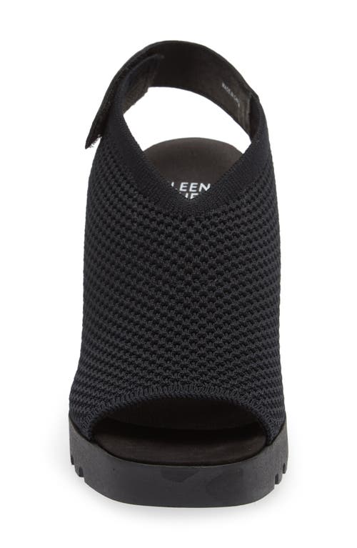Eileen Fisher Cue Knit Sandal In Black