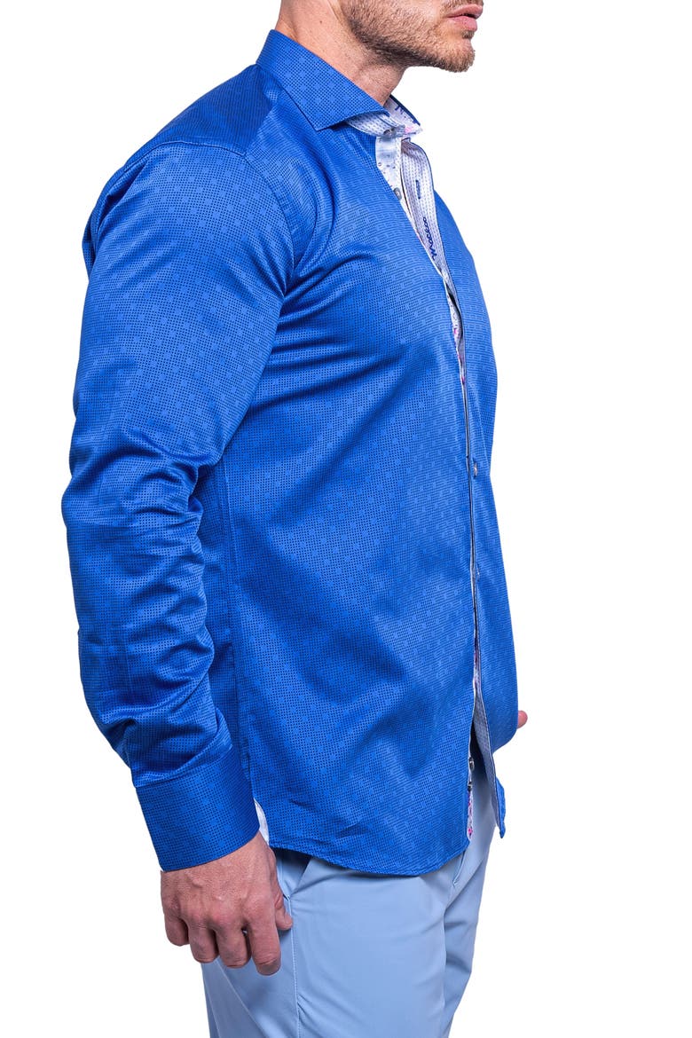 Einstein Resistance0102 Blue Button-Up Shirt, Alternate, color, BLUE