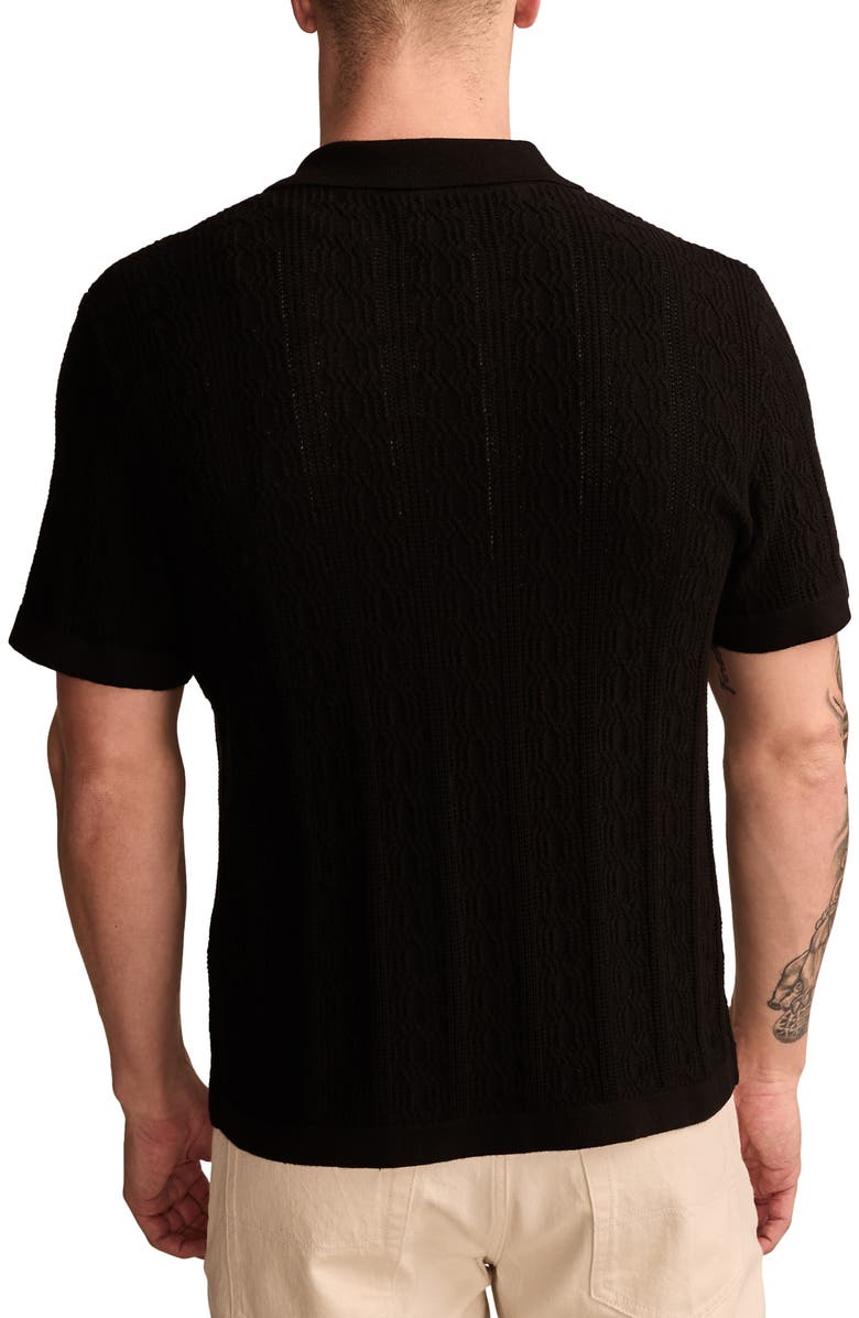 Lucky Brand Textured Button-Up Polo Sweater, Alternate, color,