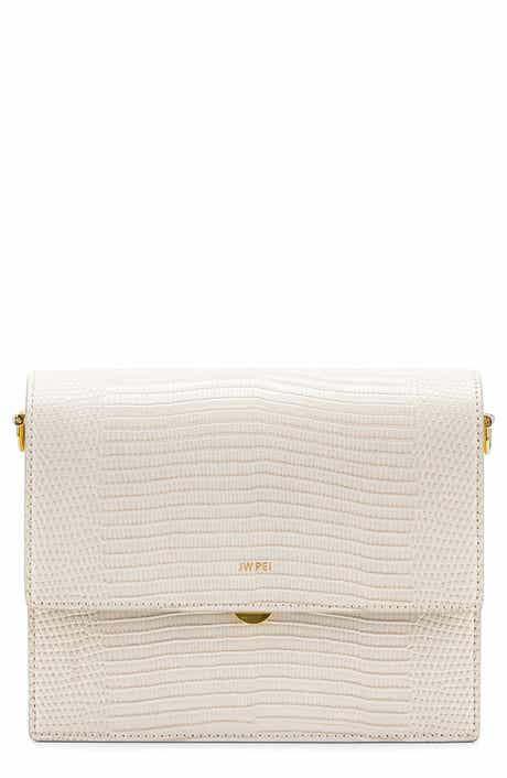 JW PEI Mini Flap Croc Embossed Faux Leather Shoulder Bag