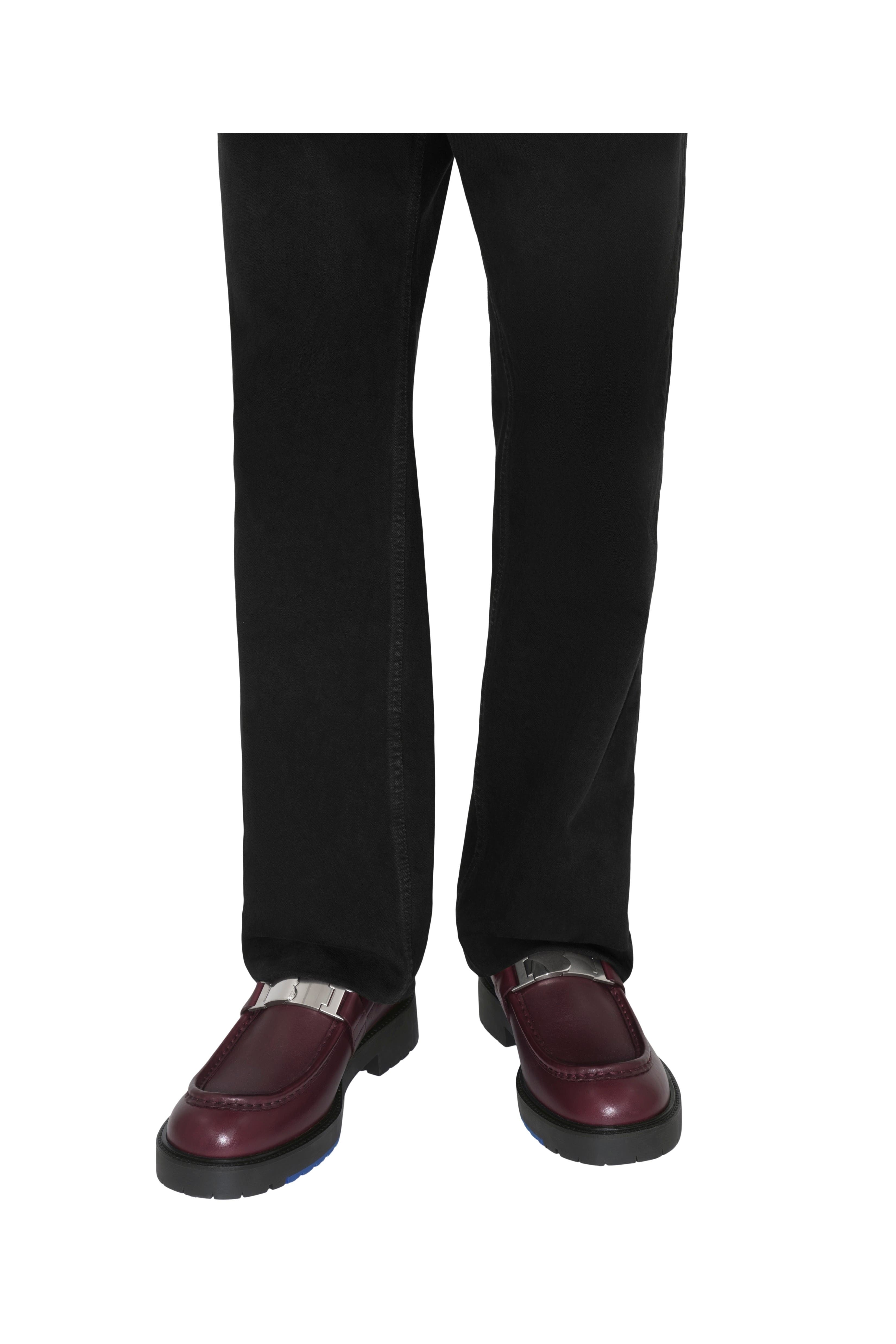 Burberry Leather Raft Loafers, Alternate, color, 