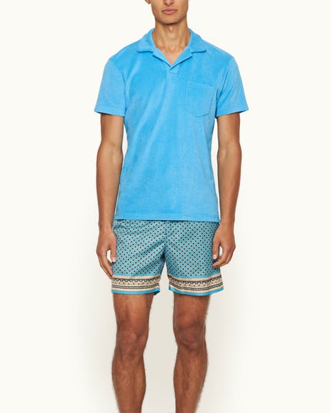 Terry Towelling Tailored Fit Towelling Polo Shirt