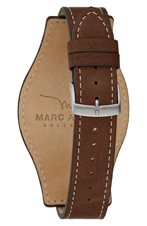 Bulova Marc Anthony Series Sport Classic Leather Strap Watch, 41mm