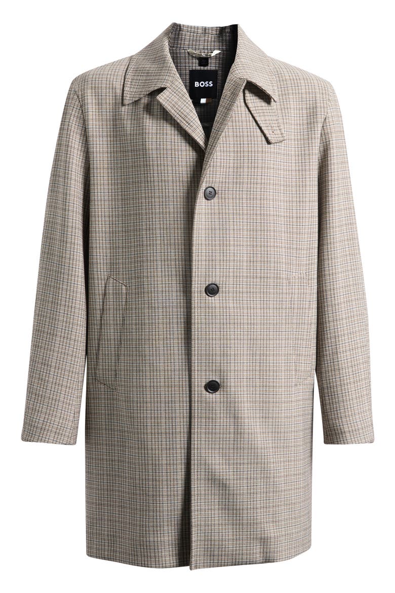 Clark Plaid Coat, Alternate, color, MEDIUM BEIGE