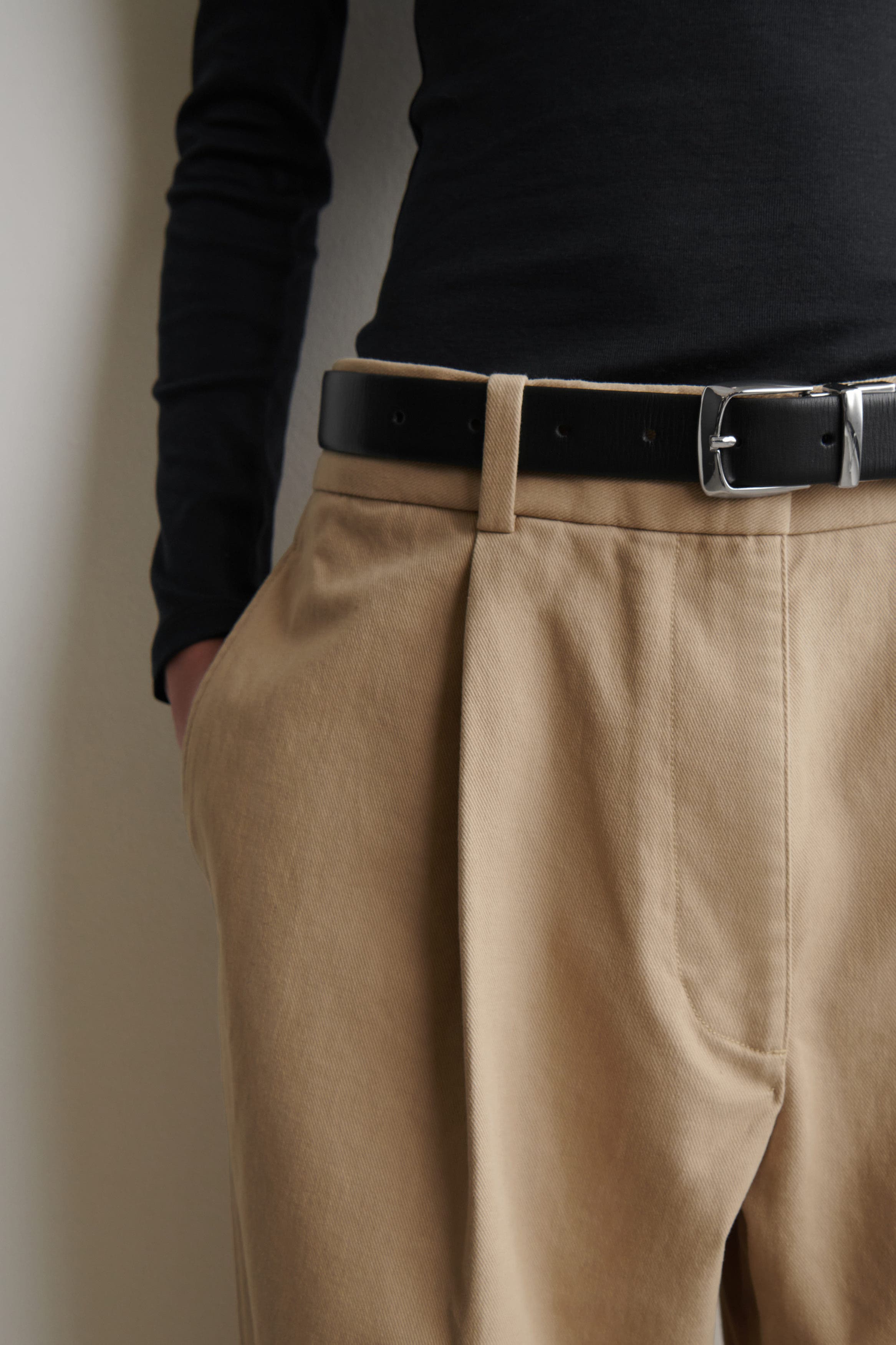 Cotton-Twill Tapered Pants - image 2