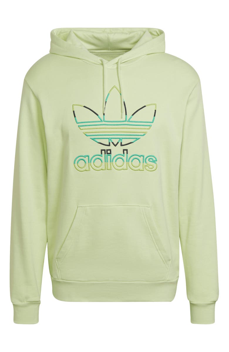 adidas Originals Men's Embroidered Trefoil Organic Cotton Hoodie, Alternate, color,