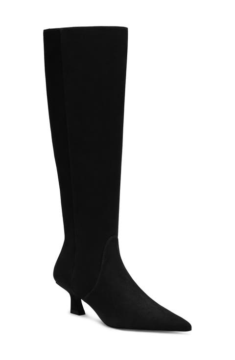 ミドルブーツ STUART WEITZMAN Women Boots CHARLIBTIGOMMATOBLACK Black Designer Stretch Boots for Women | Stuart Weitzman