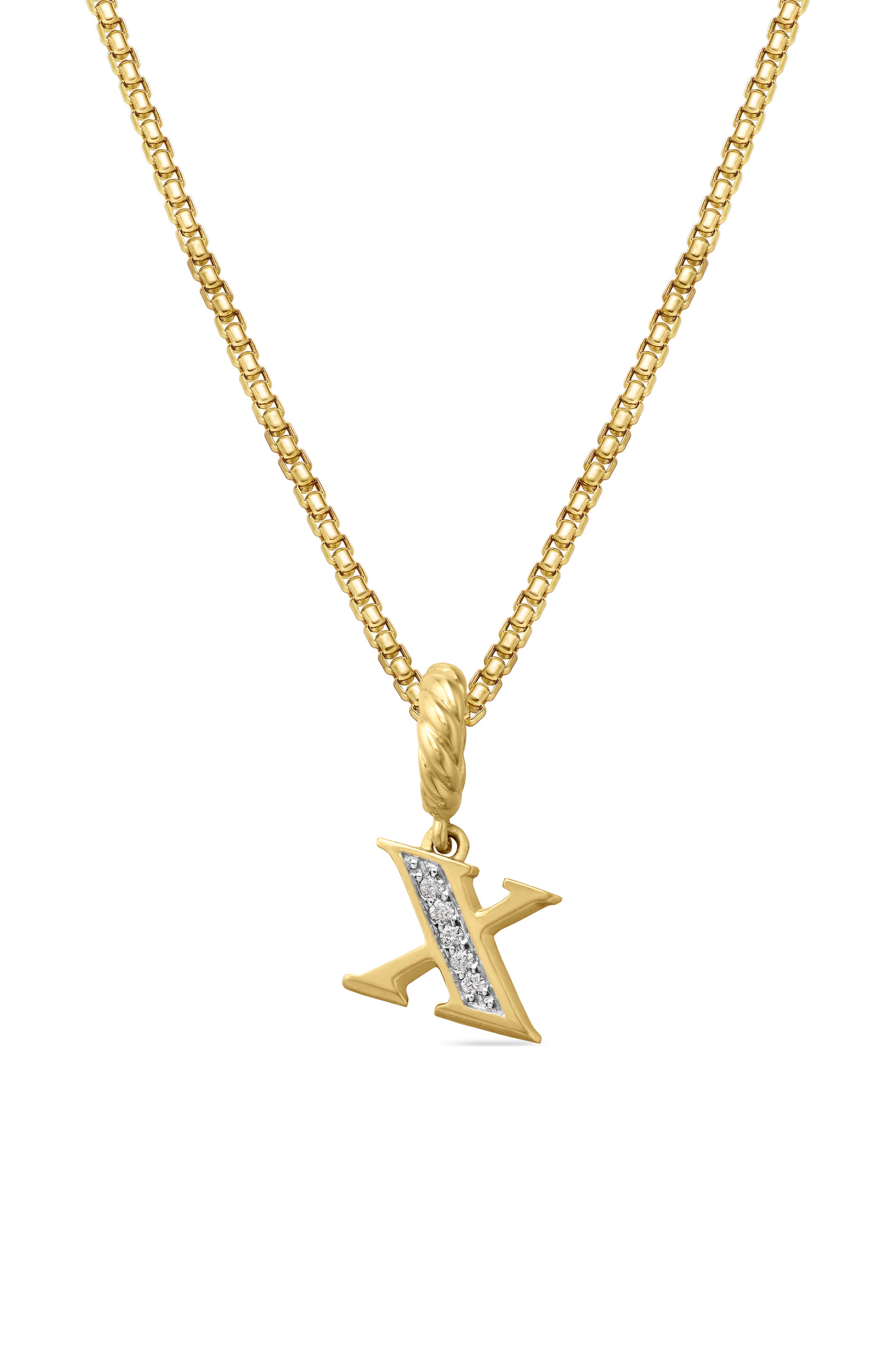 18K YELLOW GOLD - X