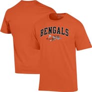 Champion Men's Champion Orange Cincinnati Bengals Arch Over Logo T-Shirt