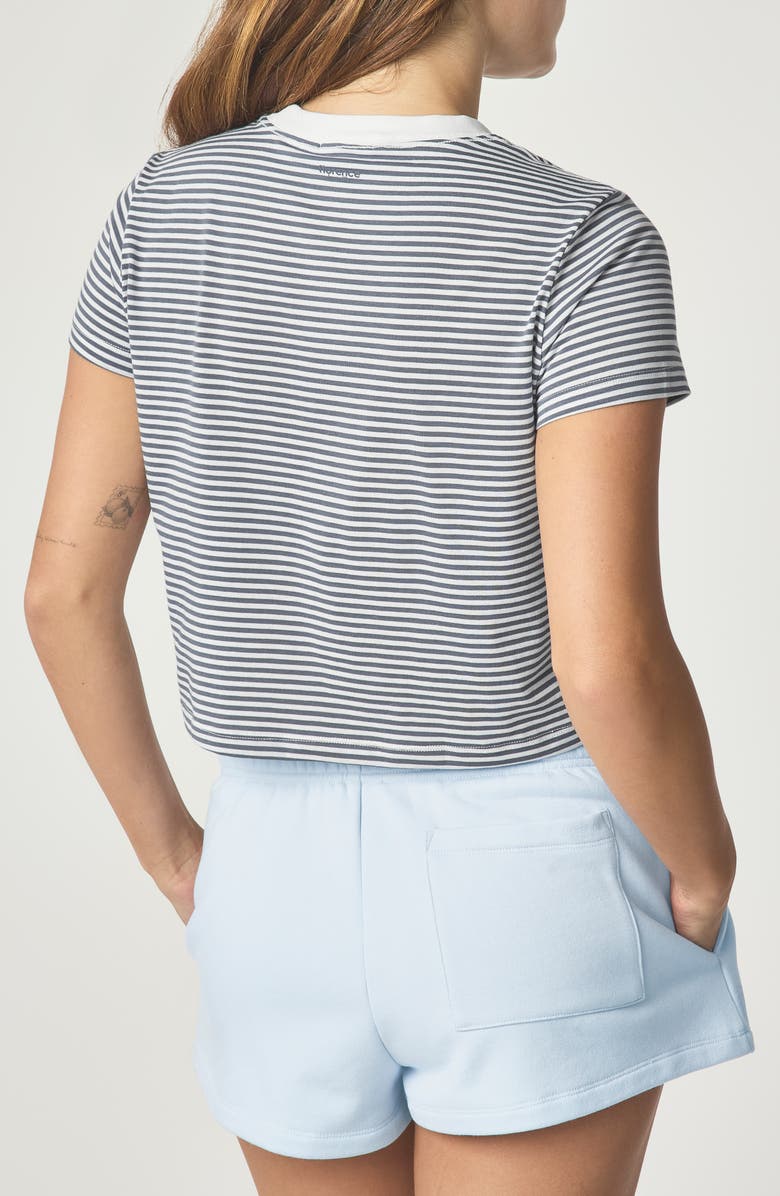 Florence by Mills Stripe Core T-Shirt, Alternate, color, Gris White Star