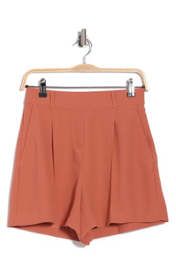 Spanx ® Crepe Shorts In Red