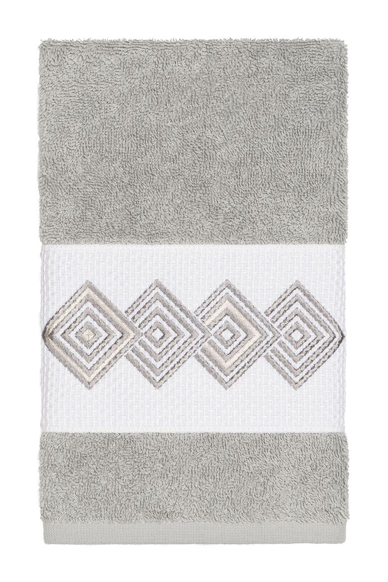 Noah 3-Piece Embellished Towel - Light Grey, Alternate, color, LIGHT GREY