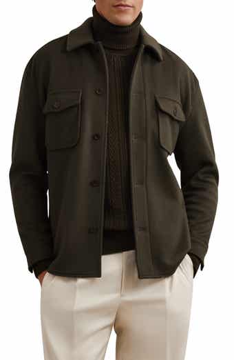 Reiss Liam Wool Blend Overshirt